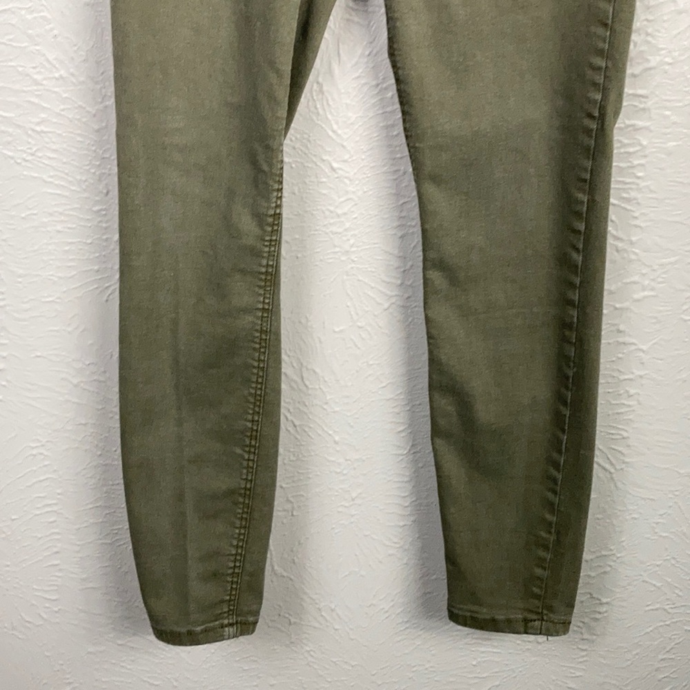 Zara Trafaluc Olive Green Skinny Jeans Size 6 - Picture 3 of 8